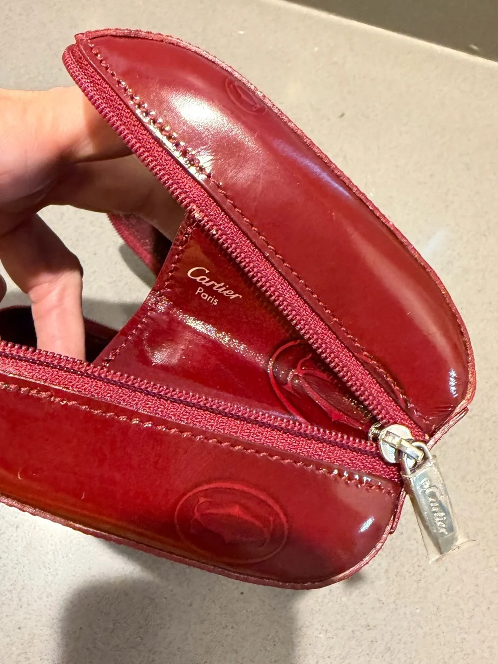 Vintage Cartier “Happy Birthday” Cosmetic Bag/Pouch